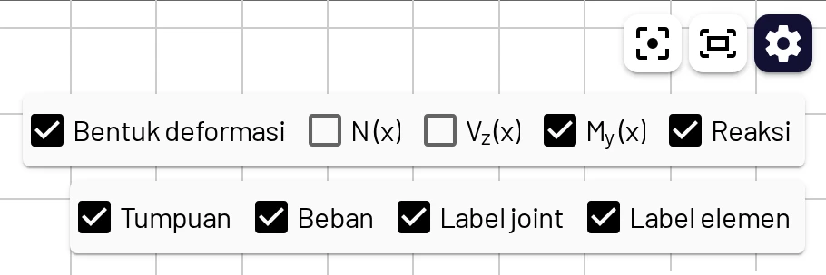 Tombol tampilan dan opsi tampilan