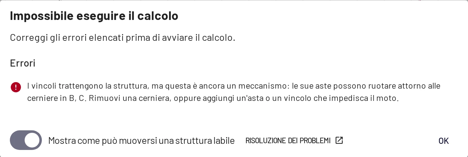 Mostra dettagli elenca ogni problema con un suggerimento