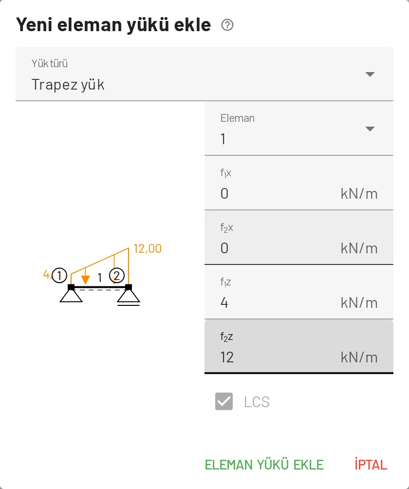 Trapez yük