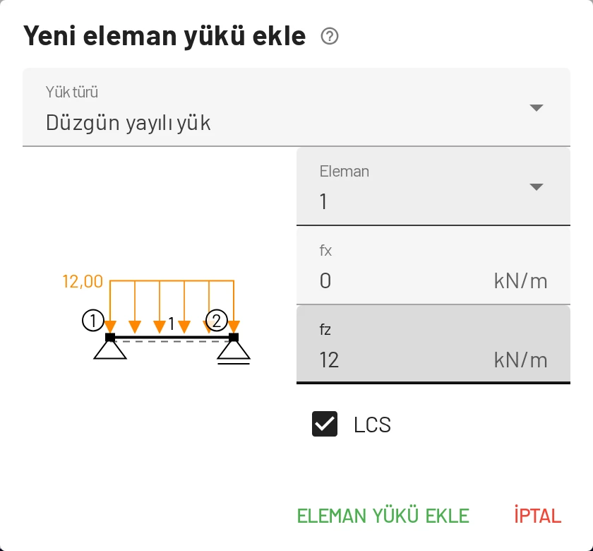 Düzgün yayılı yük