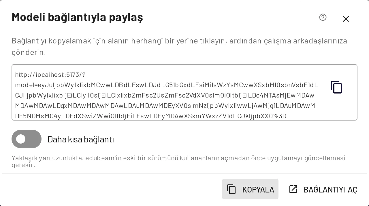 Paylaşım penceresi