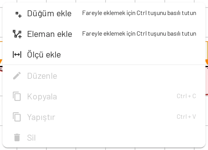 Tuval menüsü