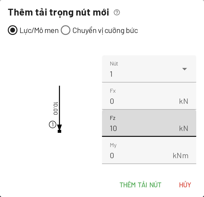 Thêm tải nút. Hình xem trước cho thấy chiều tải ngay khi bạn gõ.