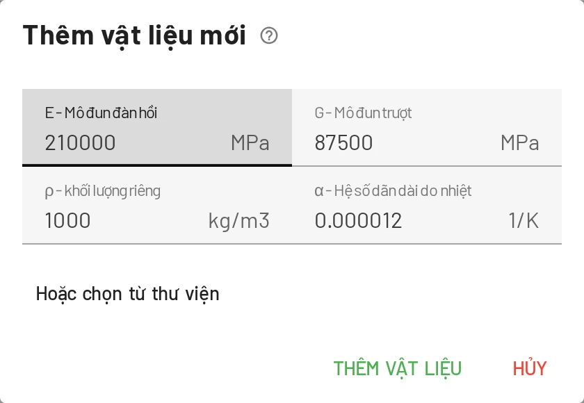 Thêm vật liệu