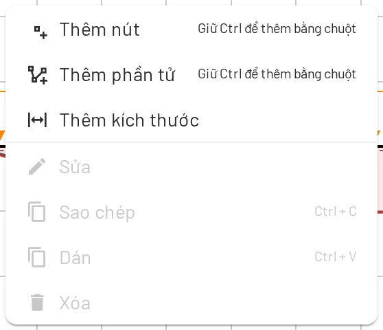 Menu khung vẽ
