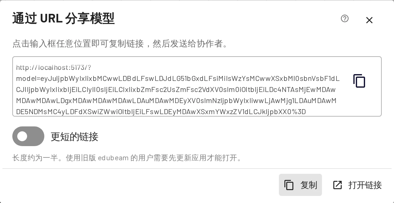 分享对话框
